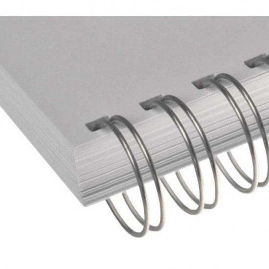 Inele din Metal pentru Indosariere EVOffice, Diametru Spira 8 mm, Capacitate 30-50 Coli, 100 Buc/Bax, Culoare Alba