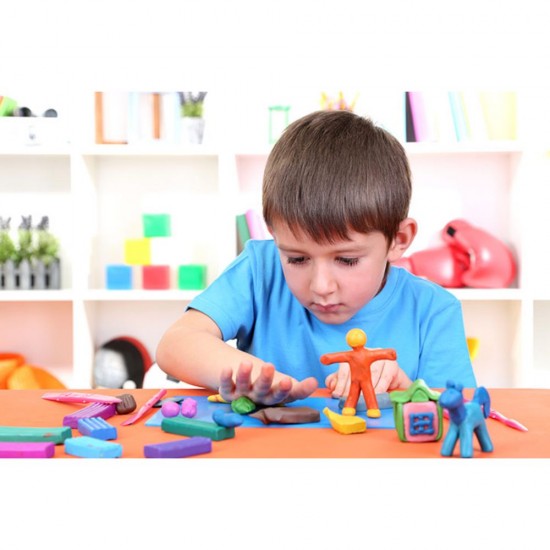 Plastilina Colorata pentru Copii, 6 Culori/Set - Materiale Modelare