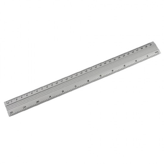 Rigla Gradata din Aluminiu, 30 cm - Instrumente Geometrie