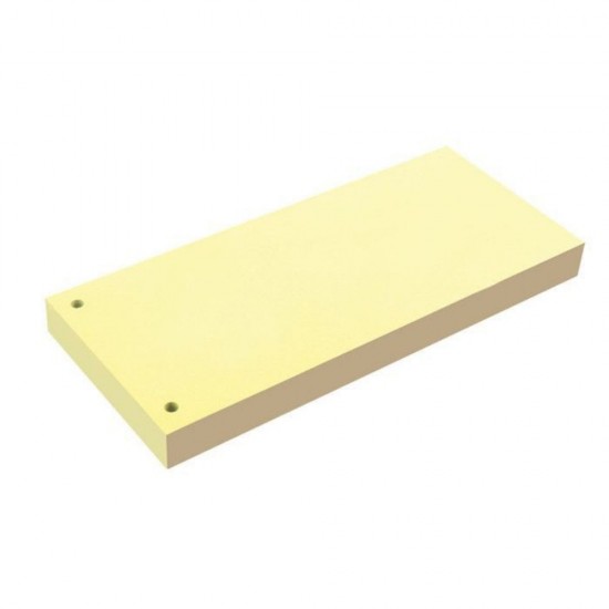 Separatoare din Carton EVOffice, Dimesiune 10x24 cm, Culoare Galben, 100 File/Set, Separatoare Bibliorafturi -  Despartitoare din Carton