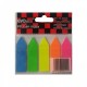 Stick Index Plastic Color EVOffice, Forma Sageata, Dimensiune 44x12.7 mm, 5 Culori Neon x 20 File
