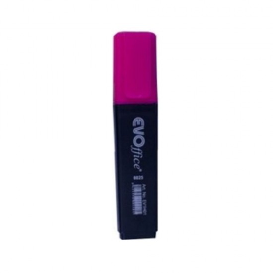 Textmarker EVOffice, Roz Fluorescent cu Varf Tesit - Evidentiator Texte