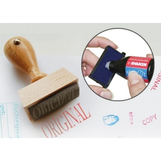 Tus Stampila Kores 27 ml, Culoare Negru - Cerneala Birotica