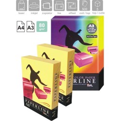 Hartie Color Pentru Copiator Si Imprimanta, A4, 80g/mp, Paperline - Yellow Pastel