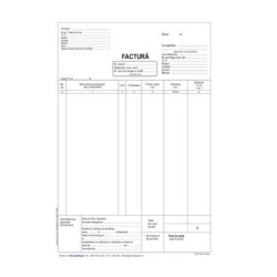 Facturi cu TVA A4, 3 Ex, 50 Seturi/Carnet - Formulare Tipizate Autocopiative