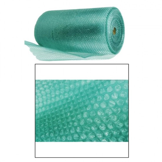 Folie cu Bule Eco Friendly Verde, Latime 125 cm, Lungime 100 m, Grosime Folie 50 g/mÂ², Dimensiune Bula 1 cm