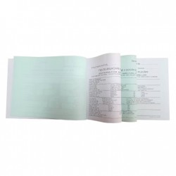 Fisa Cazare Anuntare Sosiri si Plecari Format A5, 2 Exemplare, Tipar 1+0, Coperta Fata Tiparita, Coperta din Carton + Prelungire Cartonata,  Hartie Alba (Ex. 1), Color (Ex. 2)