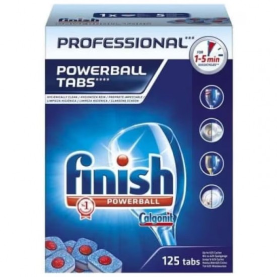 Finish Professional Powerball 125 Buc, Detergent De Vase Pentru Masina De Spalat