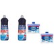 Pachet Promo: 2x Finish Solutie Curatare Masina Vase Regular 250ml + 2x Finish Solutie Clatire Masina Spalat Vase 800ml