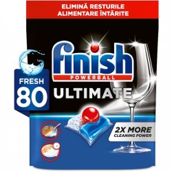 Finish Ultimate All In 1, 80 Spalari, Detergent Capsule Pentru Masina De Spalat Vase