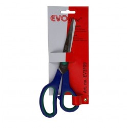 Foarfeca EVOffice 21.5 cm, Lame din Otel Inoxidabil si Maner Cauciucat