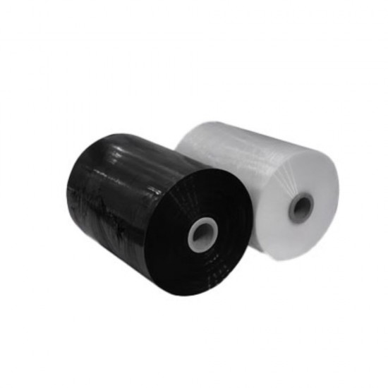 Folie Stretch Neagra Jumbo, Grosime 23 MIC, Latime 500 MM, 50 Kg/Rola Brut, Tub Carton 1,6 Kg