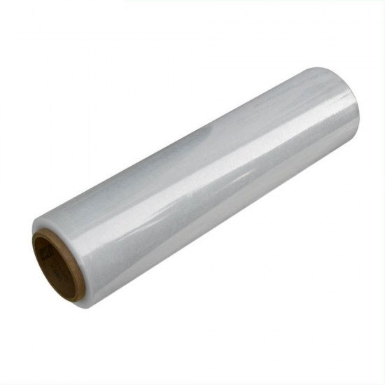 Set 6 Buc Folie Stretch pentru Uz Manual 1.5 Kg/Rola, 23 MIC, Folie Net 1.2 KG si Tub Carton 300 g - Folie pentru Ambalare si Paletizare