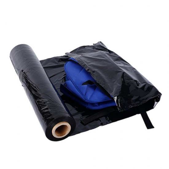 Set 6 Buc Folie Stretch Neagra pentru Uz Manual 1.5 Kg/Rola, 23 MIC, Folie Net 1.2 KG si Tub Carton 300 g, Folie Ambalare si Paletizare, Folie Stretch Ambalare, Folie Stretch Paletizare, Folie Stretch Manuala, Folie Stretch