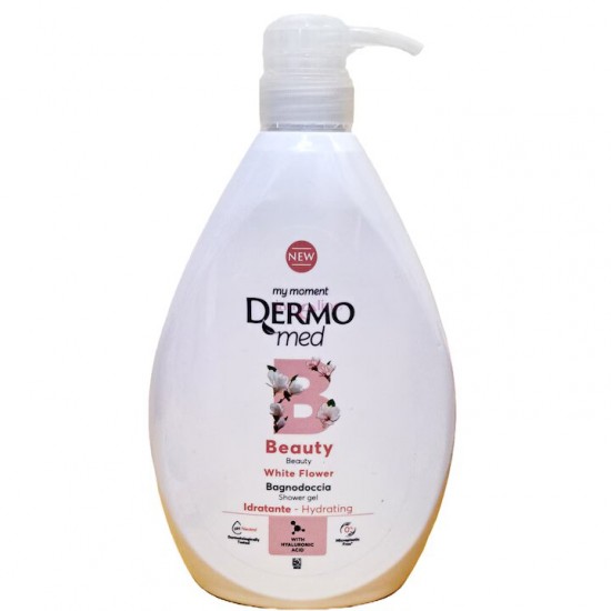 Gel De Dus Dermomed Cu Parfum De White Flowe, 1 L