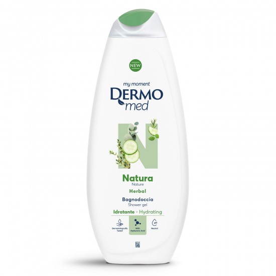 Gel De Dus Dermomed Natura Herbal, Cantitate 650 Ml