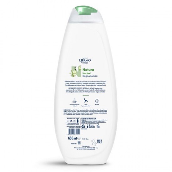 Gel De Dus Dermomed Natura Herbal, Cantitate 650 Ml