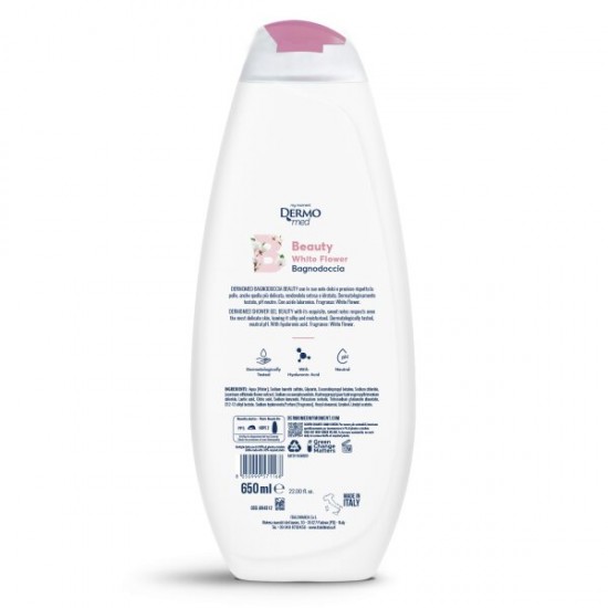 Gel De Dus Dermomed White Flower, Cantitate 650 Ml
