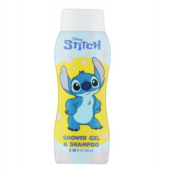 Sampon Si Gel De Dus 2 In 1 Pentru Copii Disney Stitch, 500 Ml
