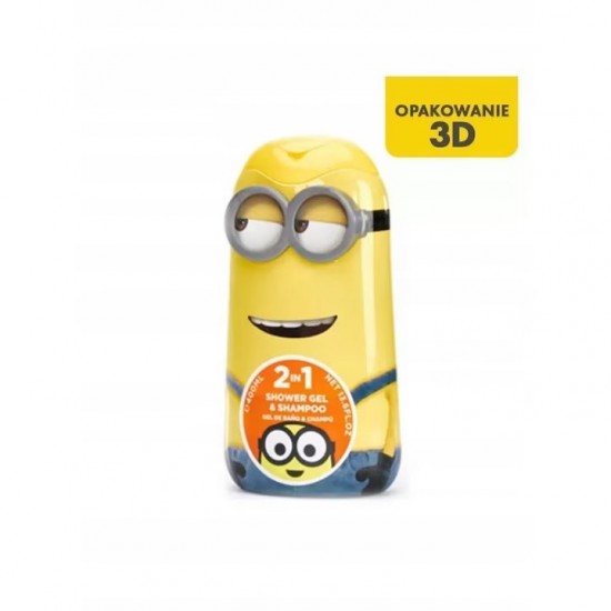 Sampon Si Gel De Dus 2 In 1 Pentru Copii, Minions, 400ml, Minion Cu Un Ochi
