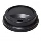 Capace Negre din Plastic pentru Pahare de Carton, Dimensiune 8-14 OZ, Cantitate 100 Buc/Bax