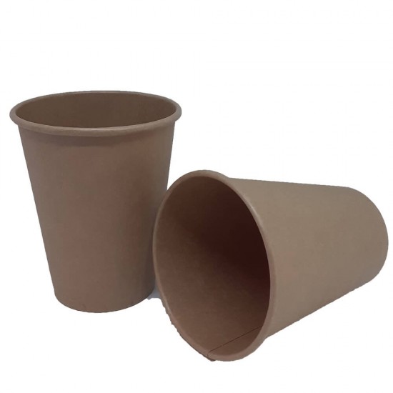 Set 50 Pahare din Carton, 12 Oz (355 ml), Natur, Set Pahare Carton 12 Oz, Pahare Carton pentru Ceai si Cafea, Pahare Natur din Carton TO GO, Pahare de Unica Folosinta, Pahare de Unica Folosinta din Carton, Pahare din Carton Natur de Unica Folosinta