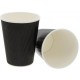 Set 50 Pahare din Carton, 8 Oz (280 ml), Model Ripple Wall, Negre, Set Pahare Medii Carton 8 Oz, Pahare Carton pentru Ceai si Cafea, Pahare Negre din Carton TO GO, Pahare de Unica Folosinta, Pahare Negre din Carton de Unica Folosinta