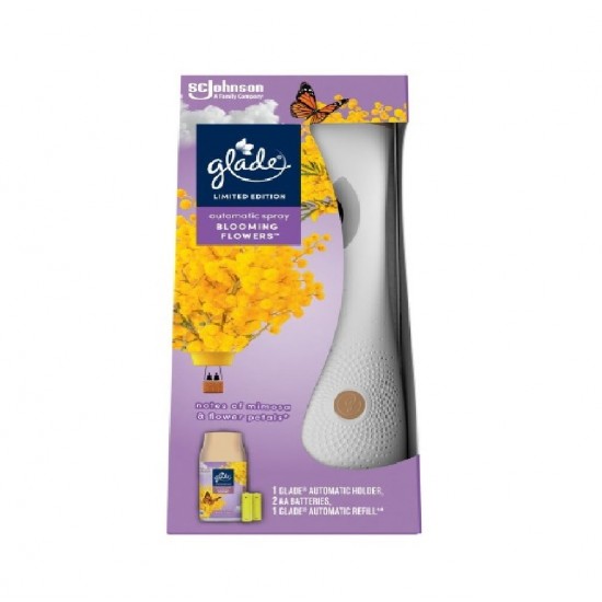 Odorizant de camera GLADE Aparat + Rezerva Blooming Flowers, 269ml