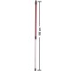 Coada Metalica Telescopica Zorex Pro, Lungime 150 cm, Culoare Rosie, Coada Metalica pentru Matura, Coada Mop, Cozi din Metal, Cozi Telescopice, Cozi Mopuri si Maturi, Articole pentru Curatenie, Maner Telescopic pentru Mop