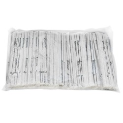 Set 250 Buc, Paie din Carton Biodegradabil Negru Ambalate Individual, Dimensiune 240x8 mm