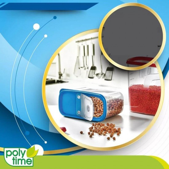 Cutie Depozitare Alimente, 9x18x23 cm, 2 L, Plastic Transparent, Capac cu Orificiu, Cutii din Plastic pentru Alimente, Cutie Alimentara din Plastic, Caserole din Plastic pentru Alimente, Cutii Depozitare