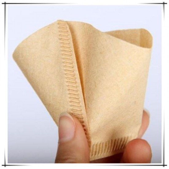 Set 100 Rezerve Konos din Hartie Filtru de Cafea Tip 4, Culoare Maro, Rezerva Cafea, Rezerva din Hartie pentru Filtru de Cafea, Accesorii Cafea, Articole Cafea