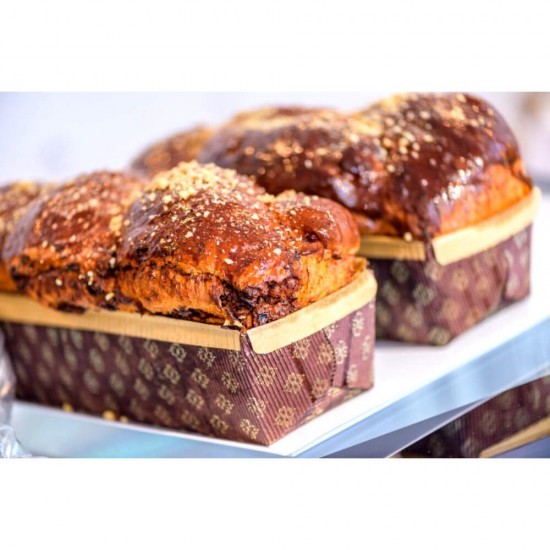 Tavita de Copt pentru Cozonac, Dimensiuni 236x80x70 mm, Hartie Siliconata, Culoare Maro, Tavite Dreptunghiulare din Hartie Siliconata pentru Cozonac, Forme Dreptunghiulare pentru Copt, Ustensile pentru Gatit