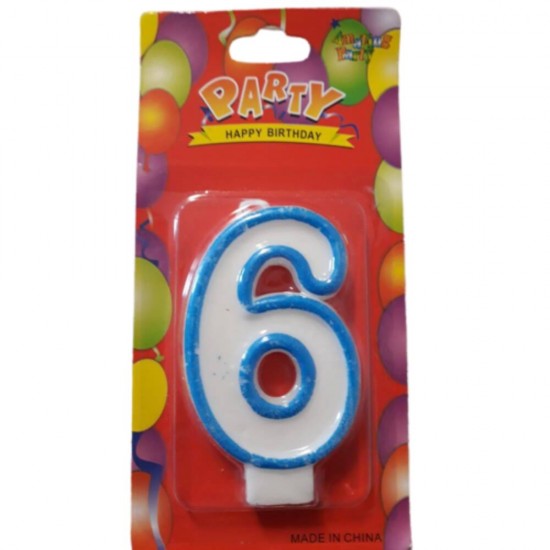 Lumanare Aniversare Cifra 6, Material Parafina, Dimensiune 7 Cm, Culoare Rosu, Parafina, Cifre pentru Tort, Lumanari din Parafina, Lumanari Aniversare, Lumanari pentru Tort, Lumanare pentru Zile de Nastere, Lumanare Cifra pentru Tort,