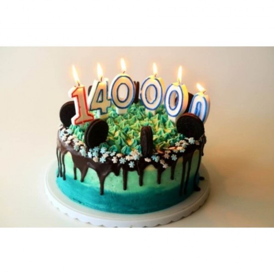 Lumanare Aniversare Cifra 9, Material Parafina, Dimensiune 7 Cm, Culoare Rosu, Parafina, Cifre pentru Tort, Lumanari din Parafina, Lumanari Aniversare, Lumanari pentru Tort, Lumanare pentru Zile de Nastere, Cifre Lumanari pentru Tort