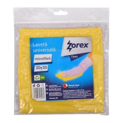 Laveta Universala din Microbifra Zorex Clasic, 30x30 cm, Culoare Galbena, Lavete pentru Curatenie, Lavete Menaj, Lavete pentru Bucatarie, Lavete pentru Vase