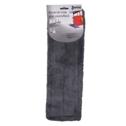 Rezerva pentru Mop Plat Zorex Pro, 40x10 cm, Microfibra, Gri, Rezerve pentru Mop, Rezerva Profesionala pentru Mop, Rezerve Microfibra pentru Mop, Rezerve pentru Mop Plat, Accesorii Curatenie, Accesorii Menaj