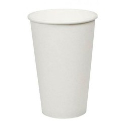 Pahare din Carton, 16 Oz (473 ml), 50 Buc/Set, Culoare Alba, Pahare din Carton Alb, Pahare Albe din Carton, Pahare de Unica Folosinta, Pahare de Unica Folosinta din Carton, Pahare din Carton Albe de Unica Folosinta