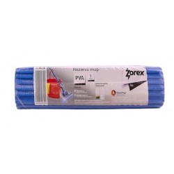Rezerva Mop PVA Zorex Pro, Latime 27 cm, Model Albastru, Rezerve pentru Mop, Rezerva Profesionala pentru Mop, Rezerve PVA  pentru Mop, Accesorii Curatenie, Accesorii Menaj