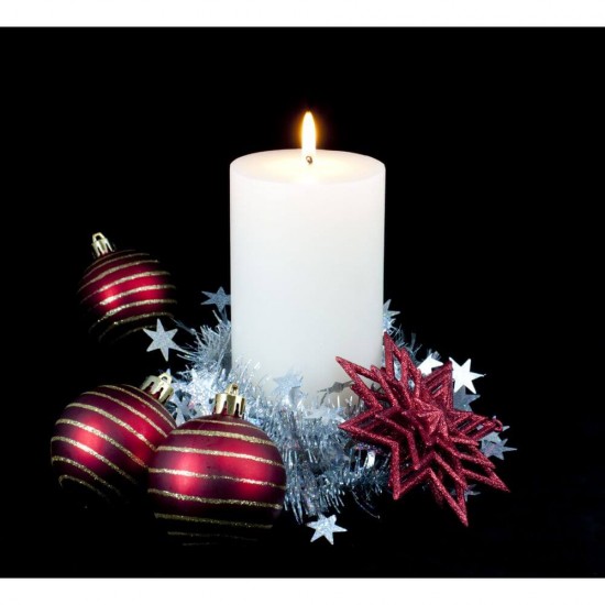 Rezerva Candela Rosie, Timp de Ardere 5.5 Zile, 180x66 mm, Parafina pe Baza de Ulei, Rezerva Candela pe Baza de Ulei, Lumanare Rezerva, Lumanare pe Baza de Ulei, Lumanare Tip Candela, Rezerva Candela cu Ulei