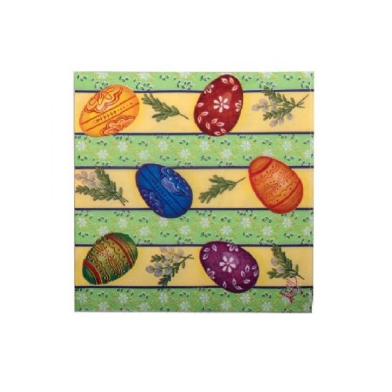 Servetele de Masa Decorative pentru Paste in 3 Straturi, 33x33 cm, 20 Servetele/Set, Multicolor, Diverse Modele, Servetele Evenimente, Servetele Festive, Servetele Ocazii, Pachete Servetele Decorative