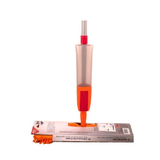 Rezerva Mop Spray cu 2 Fete Zorex Pro, 40x13.5 cm, Microfibra, Culoare Portocalie, Rezerve pentru Mop, Rezerva pentru Mop Plat, Rezerve Spray cu 2 Fete pentru Mop, Accesorii Curatenie, Accesorii Menaj