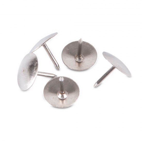 Pioneze Pentru Birou DELI Essential, Culoare Crom, 10 mm, 50 g, Pioneze Birou, Pioneze Prindere, Pioneze Hartie, Pioneze Placi Pluta, Pioneze prindere Hartie, Pioneze pentru Prindere Hartie, Pioneze de Birou, Pioneze Hartie pentru Birou, Pioneze 10mm
