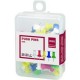 Pioneze Pluta, Deli Essential, 35 Buc/Set, Diverse Culori, 23 mm, Pioneza Cap Plastic Colorat, Piuneza Colorata Deli Essential, Piuneze Panouri Pluta, Pioneze pentru Afisiere, Pioneza pentru Afisier, Pioneze Panou Textil