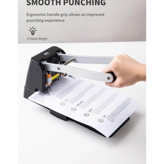 Perforator Profesional Deli Expert, 150 Coli, Negru, Perforatoare Uz Profesional, Deli Expres Perforator Profesional, Perforatoare 150 Coli, Deli Expres Perforator Profesional 150 Coli, Perforatoare Profesionale