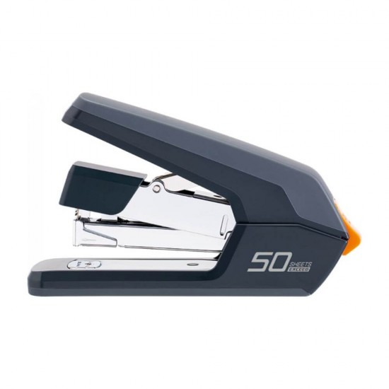 Capsator Deli Exceed Effortless, 50 Coli, Capse 24/6, 26/6, Corp Metalic Negru, Capsatoare Metalice Manuale, Capsator Manual de Hartie, Capsatoare Metalice Deli pentru Birou, Capsatoare 50 Coli, Capsatoare pentru Hartie, Capsator pentru Birou