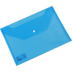 Mapa cu Capsa A4 Deli Rio, Plastic Albastru Transparent, Mape din Plastic, Mape cu Capse, Mape Scolari, Mape pentru Acte, Mape Arhivare Documente, Mapa Plastic cu Capsa, Dosar Mapa Plastic, Dosar Plastic Documente, Deli Mapa cu Buton de Inchidere