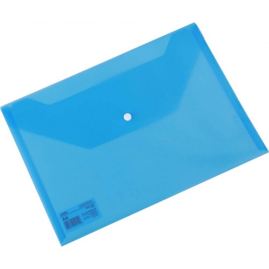 Mapa cu Capsa A4 Deli Rio, Plastic Albastru Transparent, Mape din Plastic, Mape cu Capse, Mape Scolari, Mape pentru Acte, Mape Arhivare Documente, Mapa Plastic cu Capsa, Dosar Mapa Plastic, Dosar Plastic Documente, Deli Mapa cu Buton de Inchidere