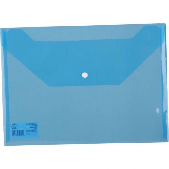 Mapa cu Capsa A4 Deli Rio, Plastic Albastru Transparent, Mape din Plastic, Mape cu Capse, Mape Scolari, Mape pentru Acte, Mape Arhivare Documente, Mapa Plastic cu Capsa, Dosar Mapa Plastic, Dosar Plastic Documente, Deli Mapa cu Buton de Inchidere