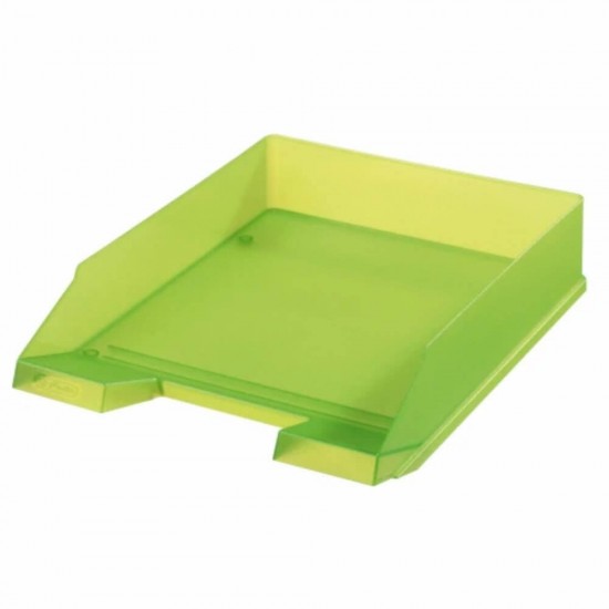 Tavita pentru Documente A4-C4 HERLITZ, Plastic Mat Verde, Suport Documente, Tavita Documente, Suport Documente din Plastic, Suport Documente Birou, Organizator Documente, Organizator Reviste, Organizator Dosare